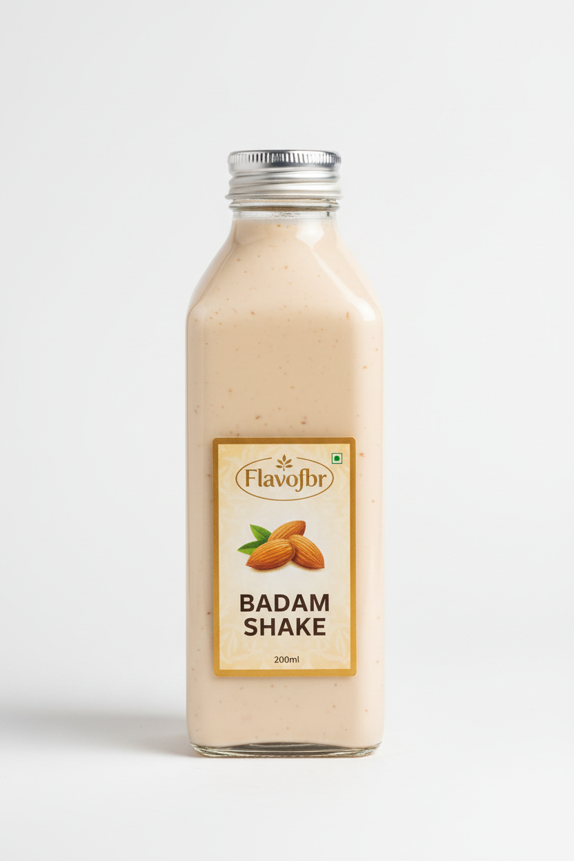 Badam Shake Square Bottle