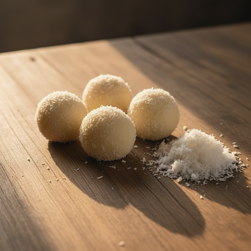 Homemade Coconut Laddu