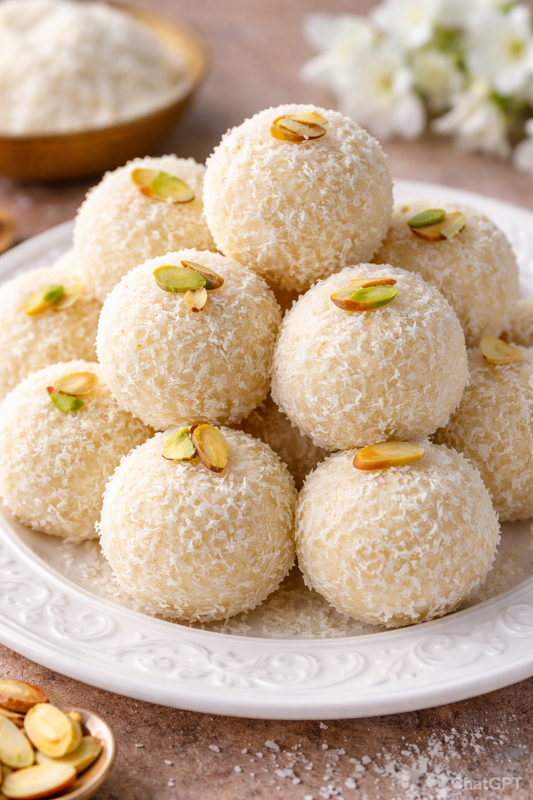 Home Made Coconut Laddu